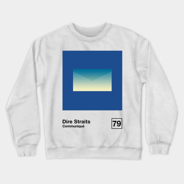 Communique / Minimalist Graphic Design Artwork Crewneck Sweatshirt by saudade